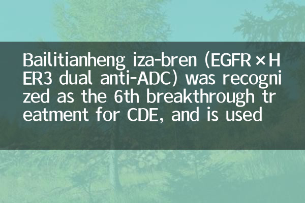 Bailitianheng Iza-Bren (EGFR × HER3 DUAL ANTI-ADC) به عنوان ششمین درمان دستیابی به موفقیت CDE شناخته شد و برای سرطان تخمدان مکرر مقاوم در برابر پلاتین و غیره استفاده می شود.