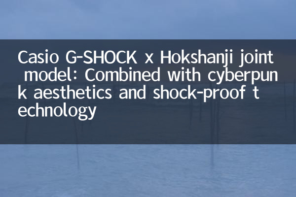 Casio G-Shock X Hokshanji مدل مشترک: همراه با زیبایی شناسی سایبرپانک و فناوری ضد شوک